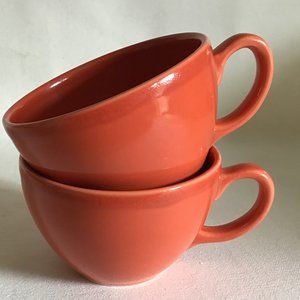 Syracuse China Large Orange Coffee Cup Mug (2)